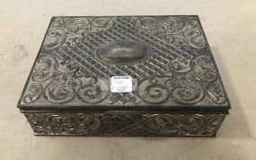 Ornate Metal Jewelry Box