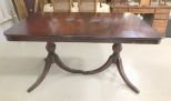 Mahogany Duncan Phyfe Double Pedestal Dining Table