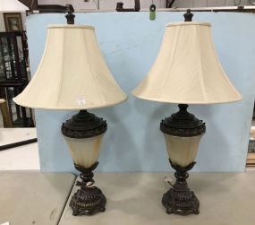 Pair of Modern Urn Style Lamps