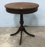 Vintage Round Top Drum Table