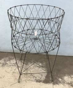 Metal Flower Basket Stand