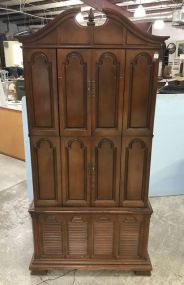 Vintage Cherry Tv/Radio Armoire