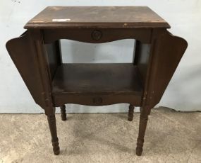 Vintage Magazine Rack Table