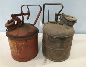 Two Underwriters Laboratories Gas Cans