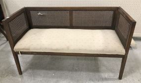 Vintage Caned Window/Bed Bench