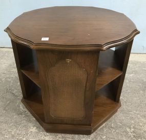 Vintage Cherry Cylinder Accent Table