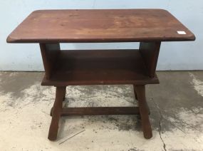 Vintage Two Tier Rectangle Side Table