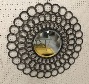 Large Modern Round Decorative Wall Mirror