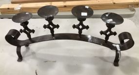 Rustic Iron Candle Holder Stand