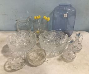 Group of Clear Glass Pieces