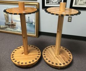 Two Round Fishing Rods Stands