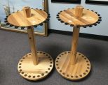 Two Round Fishing Rods Stands