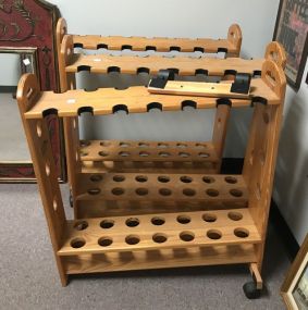 Three Fishing Rod Storage Stands