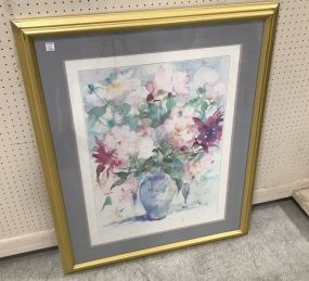 Vita Churchill Flower Vase Print