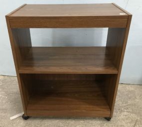 Pressed Oak Finish Microwave Cart