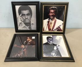 Four Blue's Players Framed Photographs