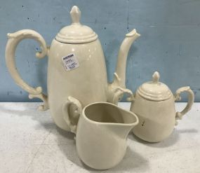 McLain Hand Made Pottery Tea Set