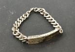 Vintage ID Bracelet Marked Sterling