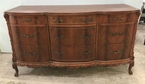 Antique French Walnut Triple Dresser