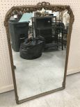 Antique French Walnut Wall Mirror