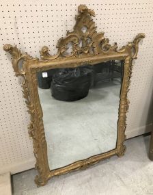 Vintage Gold Gilt Carved French Wall Mirror