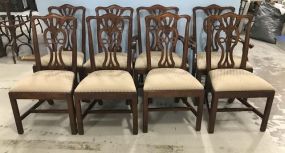 Eight Henredon Chippendale Style Dining Chairs