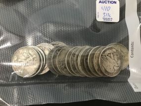 20 Walking Liberty Half Dollars