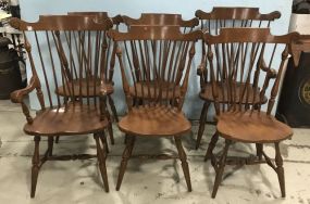 Ethan Allen Colonial Windsor Style Dining Chairs