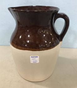 USA Brown Stoneware Pitcher