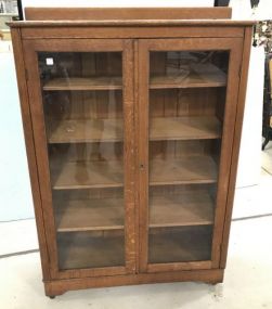 Nice Oak Double Door Bookcase