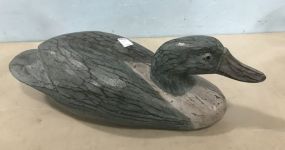 Modern Decor Wood Carved Duck