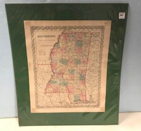 Vintage Mississippi Map No. 32