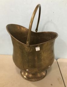 Brass Wood Kindling Bucket
