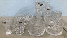 Group of Bohemian Crystal Glass Pieces