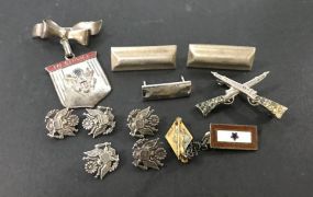 Eleven Military Pins