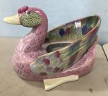 Hand Painted Duck Planter
