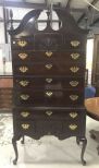 Ethan Allen Queen Anne Style High Boy Chest