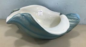 Hand Blown Art Glass Sea Shell