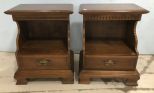 Pair of Ethan Allen Early American Style Night Stands