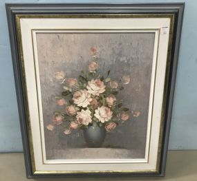 Signed Still Life Bouquet Painting