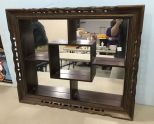 Wood Framed Display Mirror