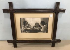 Wood Framed Photography of Girls