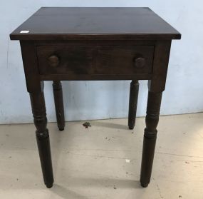 Primitive Style Square Lamp Table