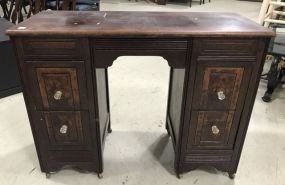 Depression Era Walnut Vanity Base