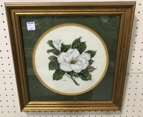 Cross Stitch Magnolia Signed