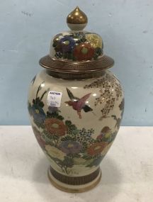 Porcelain Andrea Hand Painted Oriental Urn