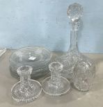 Group of Clear Glass Pieces