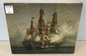 Les Editions Braun Reproduction Ship Print