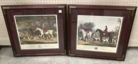 Pair of English Hunt Scene Prints