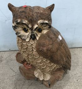 Large Ceramic Owl Statue